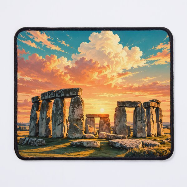 Item preview, Mystical Monoliths: Vintage Travel Poster of Stonehenge Vol.2 designed and sold by Ceemko's Vintage Corner.