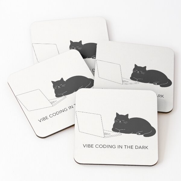 Item preview, Minimalist Jigsaw Coding Cat - Vibe Coding designed and sold by RadiVector Studio.