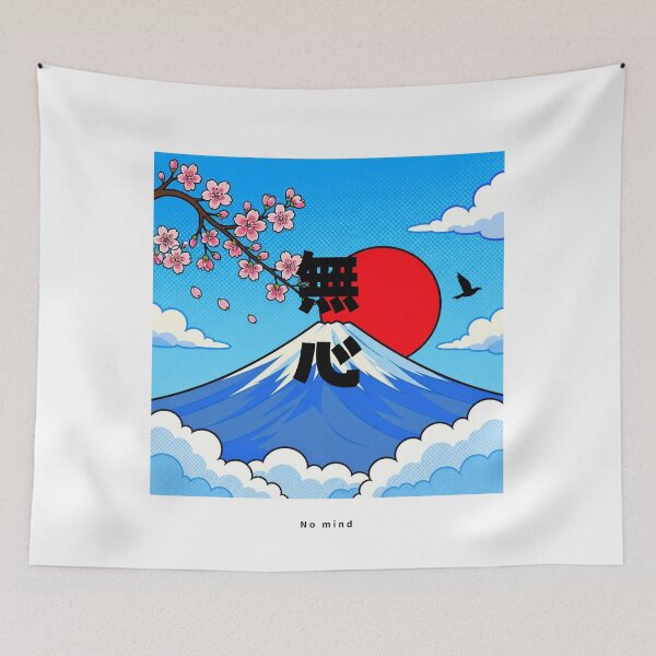 Item preview, Mushin - No Mind | Pop Art Mount Fuji | Japanese Design designed and sold by JapanMemoir.