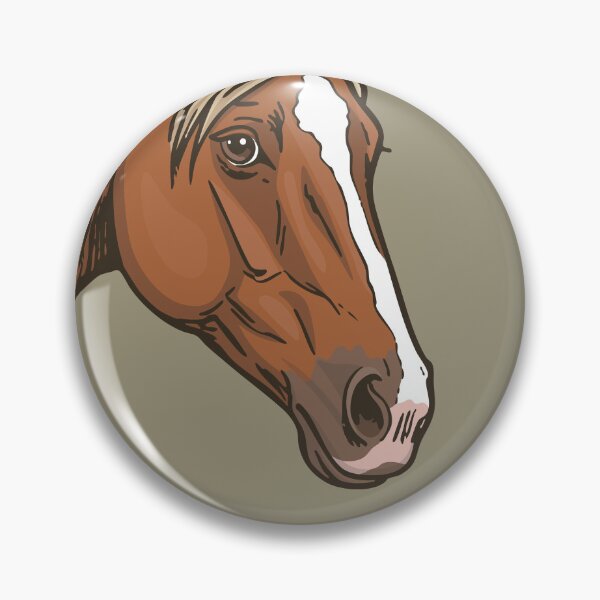 Artikelvorschau, Der Kopf des Aenos-Pferdes mit kastanienbraunem Fell entworfen und verkauft von Cheval-de-coeur.