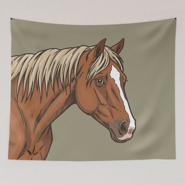 Item preview, The head of the Aenos horse with a chestnut coat designed and sold by Cheval-de-coeur.