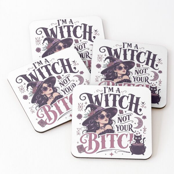 Item preview, I'm a Witch Not Your Bitch Gothic Slogan designed and sold by MOSIDRIP™.