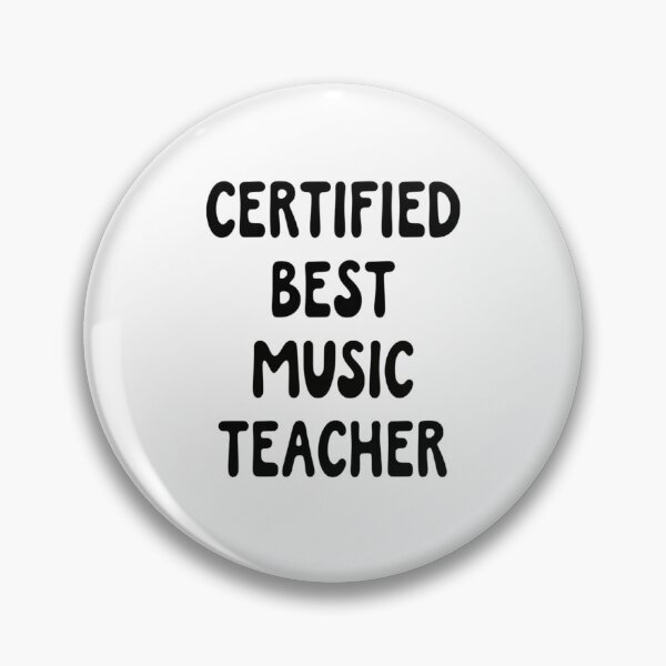 Item preview, Certified Best Music Teacher designed and sold by ViralVector.