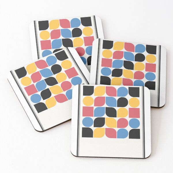 Item preview, classic vintage geometric bauhaus poster with space for text to edit designed and sold by Print_This_Out.