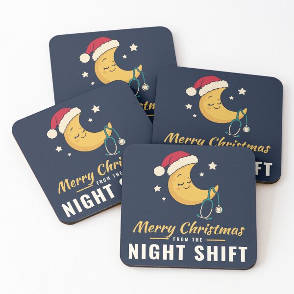 Item preview, Merry Christmas from the Night Shift: Nurse Christmas Gift designed and sold by Diya & Dot.