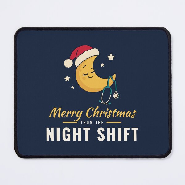 Item preview, Merry Christmas from the Night Shift: Nurse Christmas Gift designed and sold by Diya & Dot.