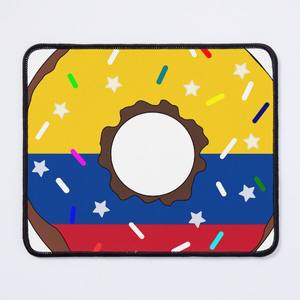 Item preview, Colombia Flag Donut – Colorful Sprinkles Country Pride designed and sold by TheIconSmith.