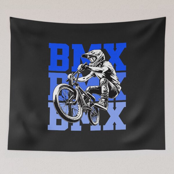 Item preview, Blue BMX Stunt Rider Action Sports designed and sold by AilinsDesigns.