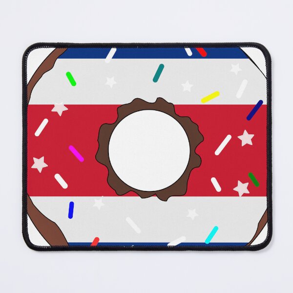 Item preview, Costa Rica Flag Donut – Colorful Sprinkles Country Pride designed and sold by TheIconSmith.