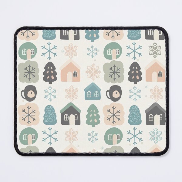 Item preview, Cozy Winter Joy Seamless Pattern – Minimal Snowflakes in Soft Neutral Tones designed and sold by Iras-Art-Corner.
