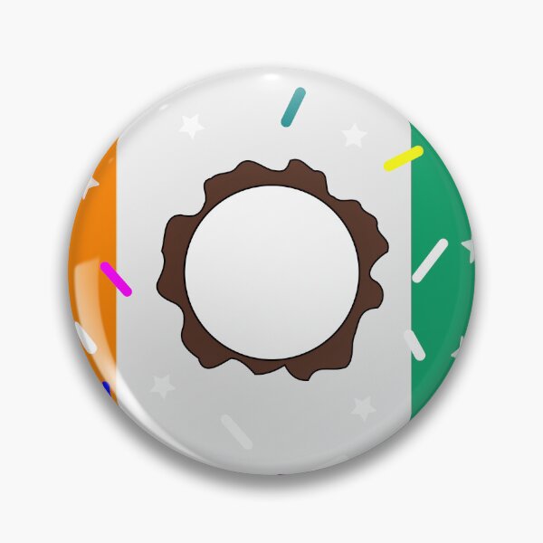 Item preview, Cote d Ivoire Flag Donut – Colorful Sprinkles Country Pride designed and sold by TheIconSmith.
