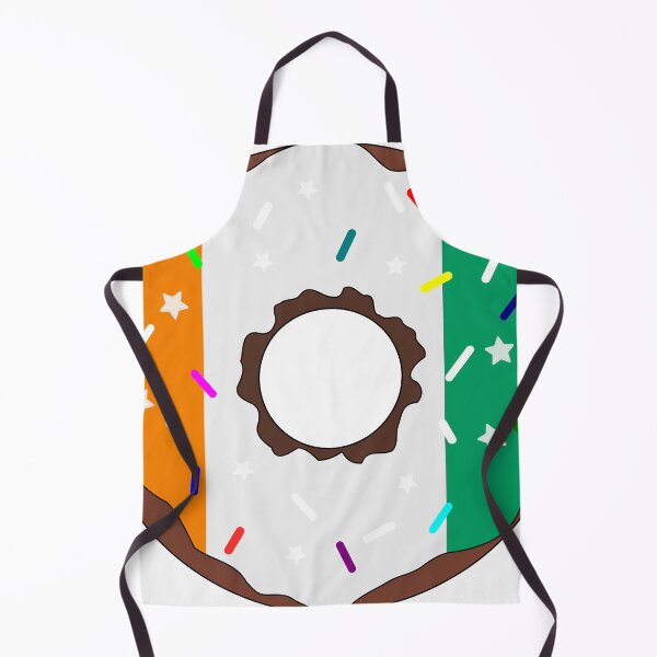 Aperçu de l'œuvre Beignet drapeau de Côte d'Ivoire – Fierté nationale avec ses vermicelles colorés créée et vendue par TheIconSmith.