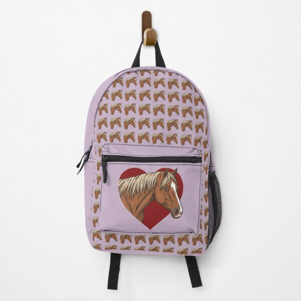 Item preview, The head of the Aenos horse in front of a red heart designed and sold by Cheval-de-coeur.