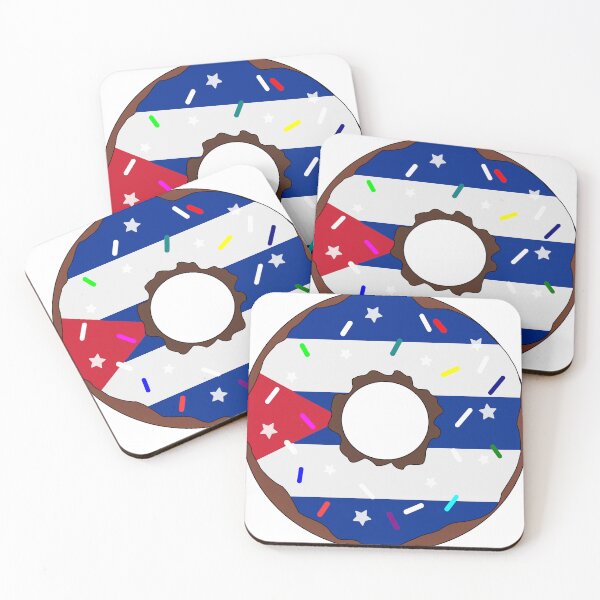 Item preview, Cuba Flag Donut – Colorful Sprinkles Country Pride designed and sold by TheIconSmith.