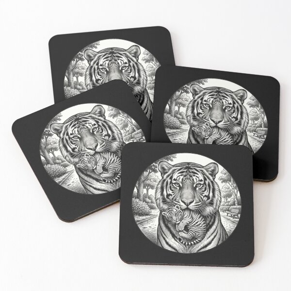 Item preview, A tiger with its cub designed and sold by CHRIST5000.