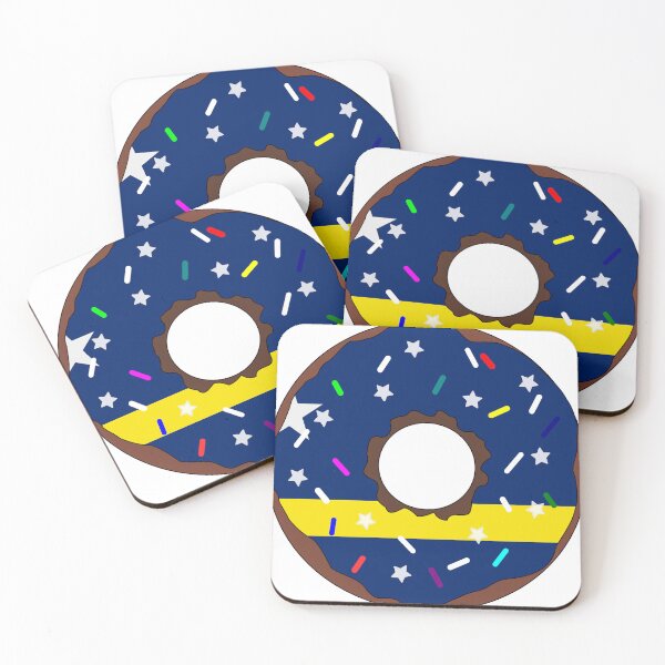 Item preview, Curacao Flag Donut – Colorful Sprinkles Country Pride designed and sold by TheIconSmith.