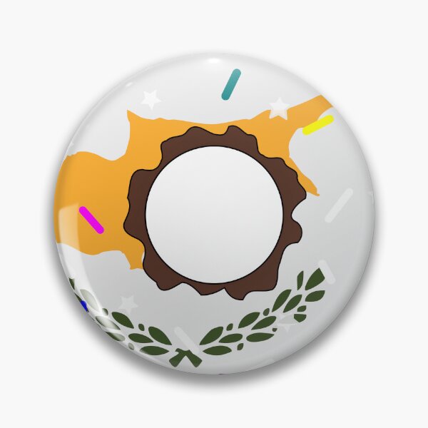 Item preview, Cyprus Flag Donut – Colorful Sprinkles Country Pride designed and sold by TheIconSmith.