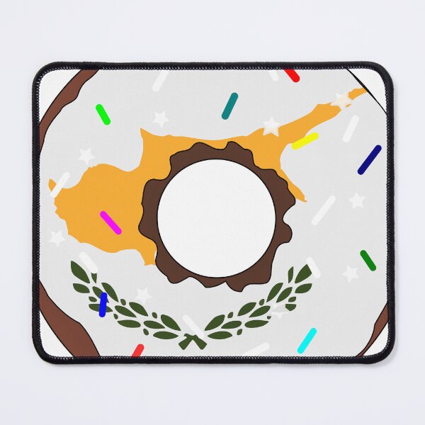 Item preview, Cyprus Flag Donut – Colorful Sprinkles Country Pride designed and sold by TheIconSmith.