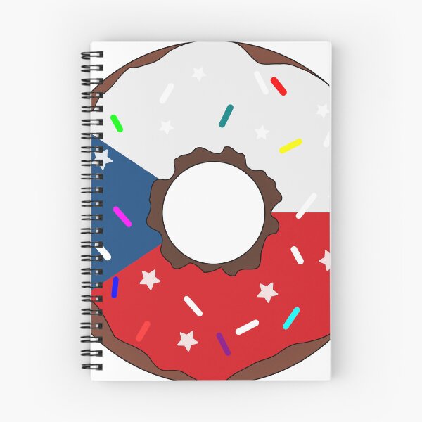 Item preview, The Czech Republic Flag Donut – Colorful Sprinkles Country Pride designed and sold by TheIconSmith.