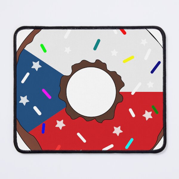 Item preview, The Czech Republic Flag Donut – Colorful Sprinkles Country Pride designed and sold by TheIconSmith.