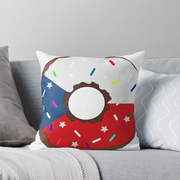 Item preview, The Czech Republic Flag Donut – Colorful Sprinkles Country Pride designed and sold by TheIconSmith.