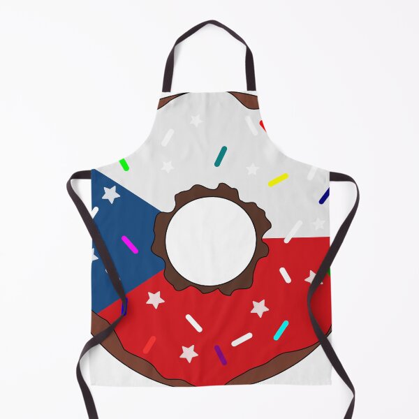 Item preview, Donut con la bandera de la República Checa: chispas de colores que simbolizan el orgullo nacional. designed and sold by TheIconSmith.