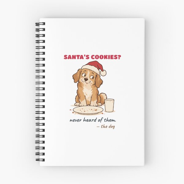 Item preview, Santa's Cookies? Never Heard of Them. Funny Dog Christmas designed and sold by Diya & Dot.