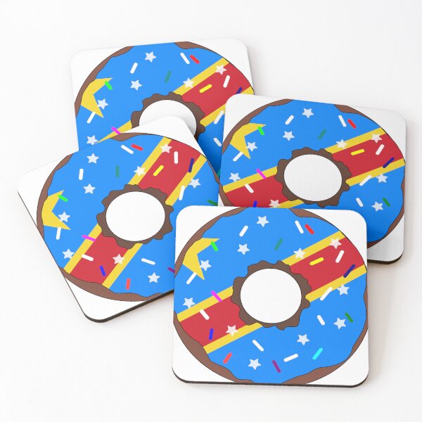 Item preview, The Democratic Republic of the Congo Flag Donut – Colorful Sprinkles Country Pride designed and sold by TheIconSmith.