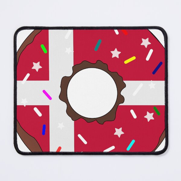 Item preview, Denmark Flag Donut – Colorful Sprinkles Country Pride designed and sold by TheIconSmith.