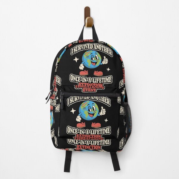 Item preview, I Survived Another Extinction Event Vintage Retro Earth Cartoon Graphic designed and sold by CarlaKaise.