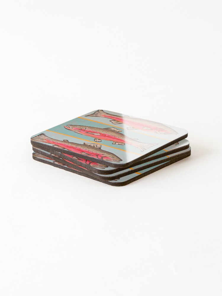Thumbnail 4 of 5, Coasters (Set of 4), Cutthroat Trout designed and sold by RudyYoder.