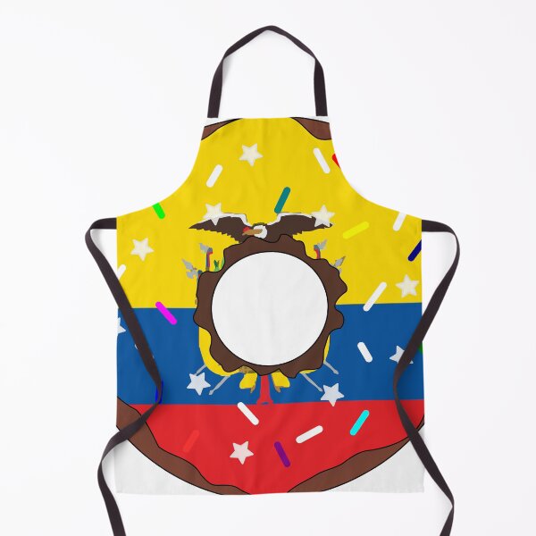 Item preview, Ecuador Flag Donut – Colorful Sprinkles Country Pride designed and sold by TheIconSmith.