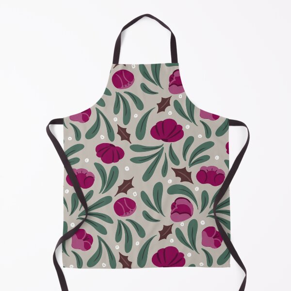 Item preview, Christmas Peonies - Pink Pattern designed and sold by Anis Illustration.