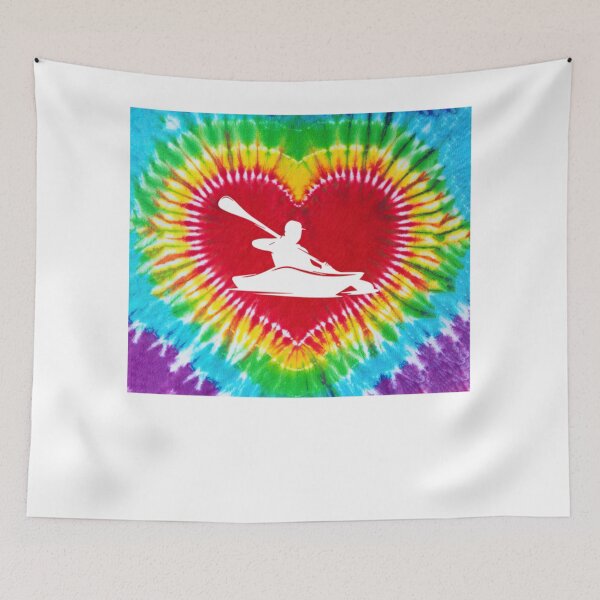 Item preview, Canoa con diseño tie-dye en forma de corazón designed and sold by prenalmurahi.