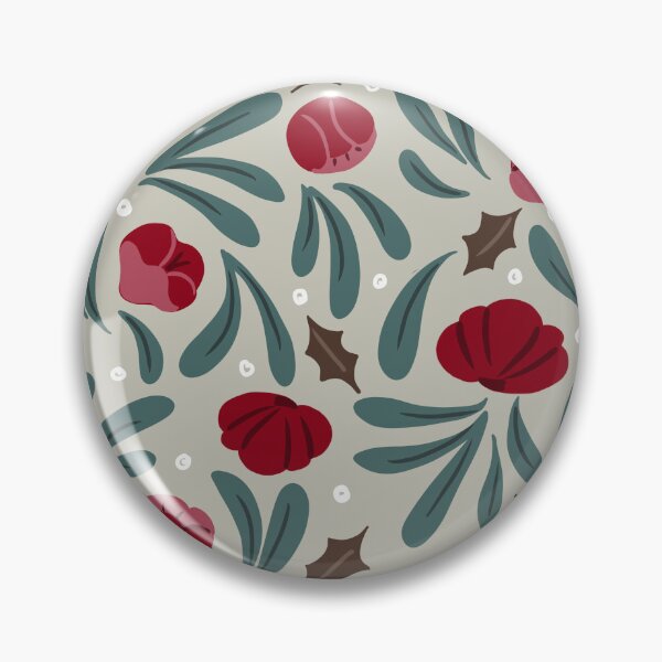 Item preview, Christmas Peonies - Red Flowers Pattern designed and sold by Anis Illustration.