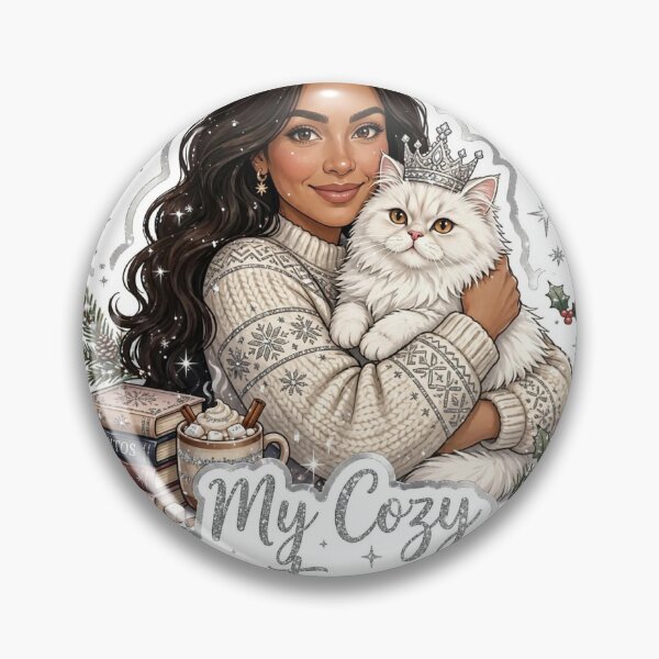Item preview, My Cozy Christmas Era Bearded Man books coffee cat winter  designed and sold by Eddiediallo92.