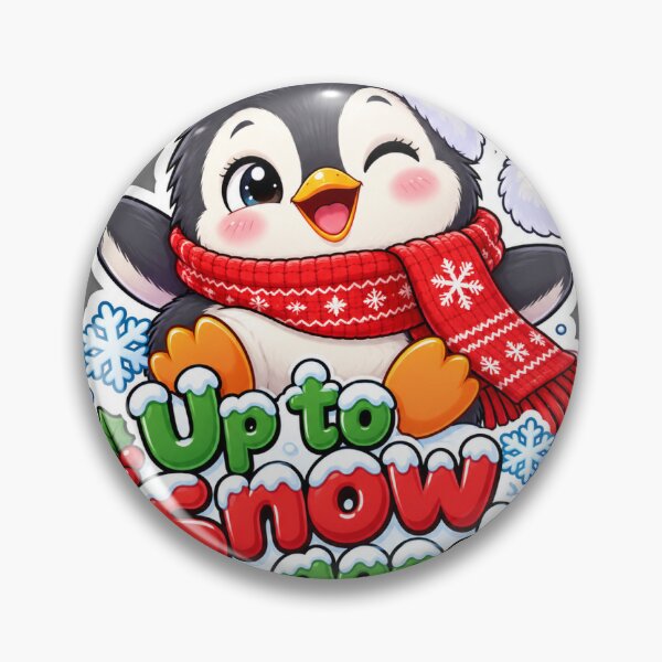 Item preview, Cute Christmas Penguin Up To Snow Good Holiday Sticker designed and sold by Prettyvabs.