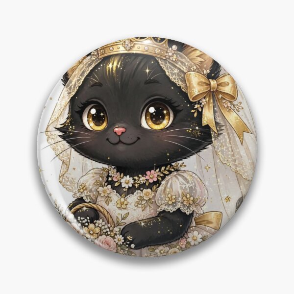 Item preview, Golden girl black cat Gold Crown Tuxedo Bow Tie Glitter Ring Bearer  designed and sold by Eddiediallo92.