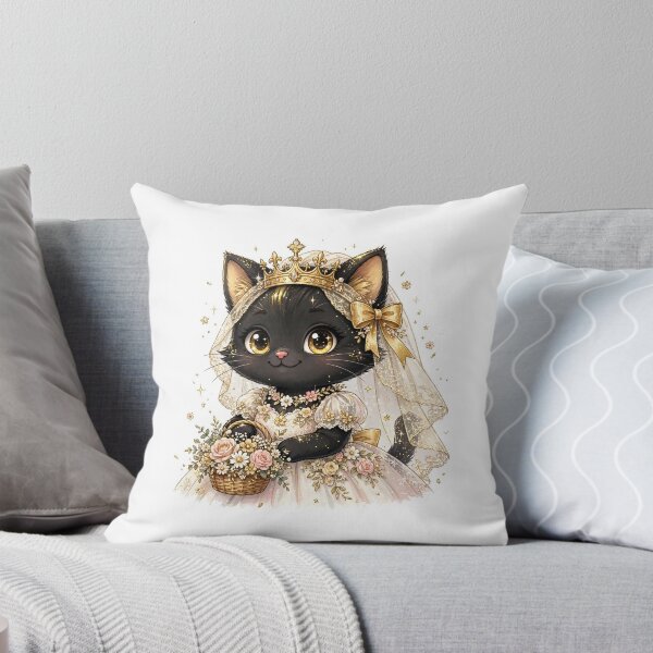 Item preview, Golden girl black cat Gold Crown Tuxedo Bow Tie Glitter Ring Bearer  designed and sold by Eddiediallo92.