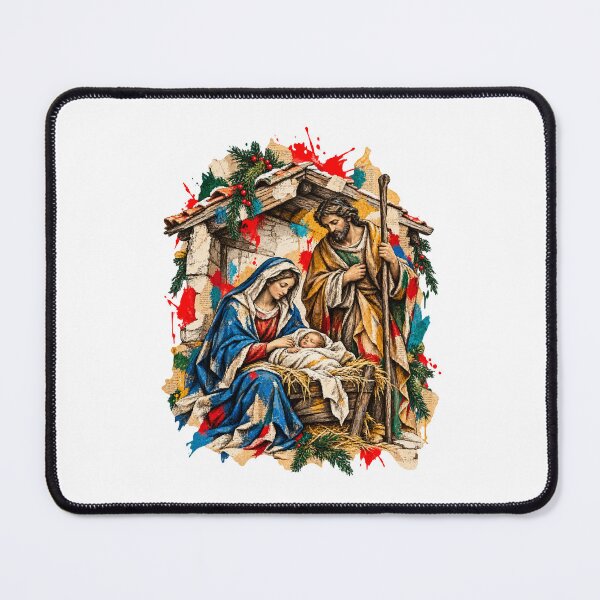 Item preview, Neapolitan nativity scene celebrates Christmas designed and sold by Honu2025.