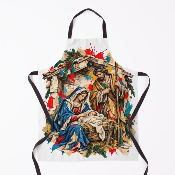 Item preview, Neapolitan nativity scene celebrates Christmas designed and sold by Honu2025.