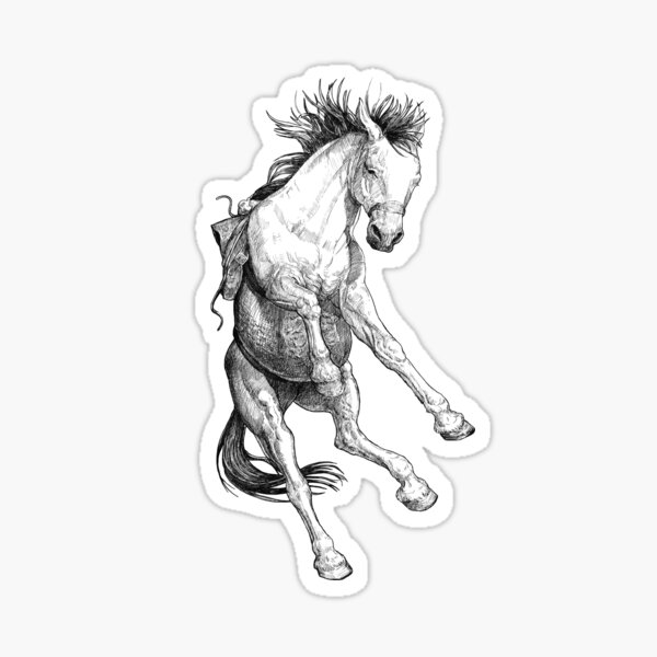 Horse 1, rider 0 Sticker