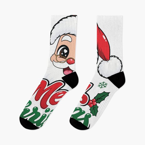 Item preview, Cute Santa Face - Merry Christmas Kawaii designed and sold by Marshallamoakohene.