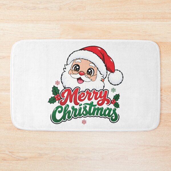 Item preview, Cute Santa Face - Merry Christmas Kawaii designed and sold by Marshallamoakohene.