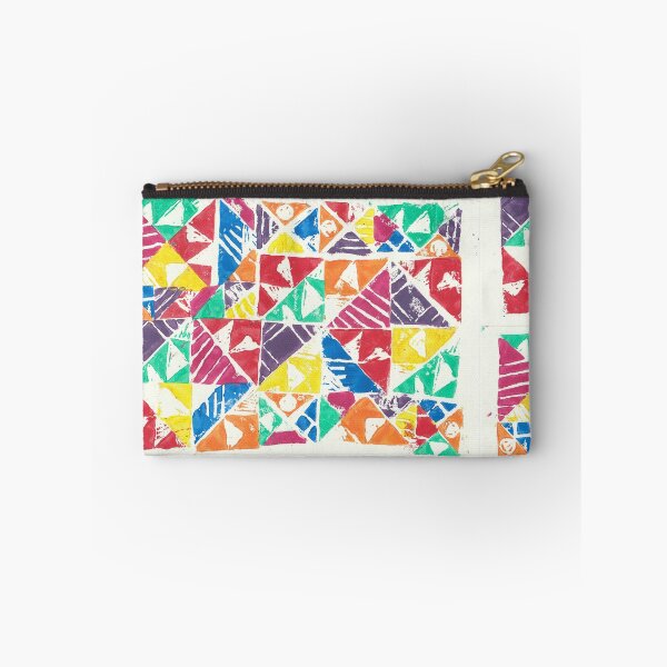 Item preview, Colorful Geometric Bauhaus pattern– Hand-Printed Composition designed and sold by Kendica.