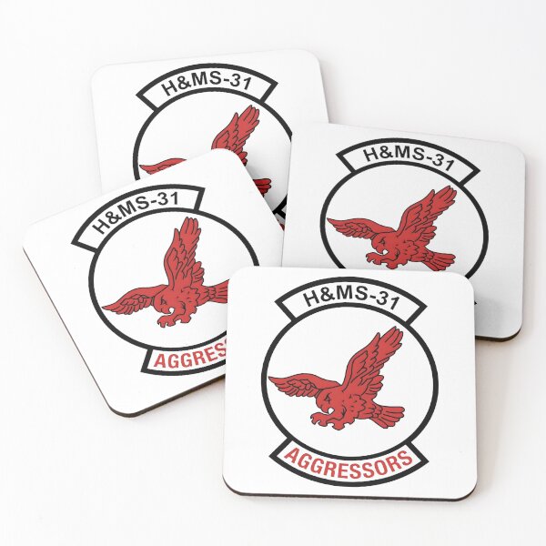 Item preview, USMC H&MS-31 "Aggressors" Headquarters and Maintenance Squadron Patch designed and sold by CharlieDesings.