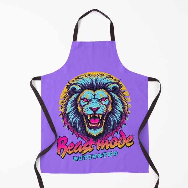 Item preview, Lion Beast Mode - Neon Cyberpunk Horror designed and sold by PixelsPaws.