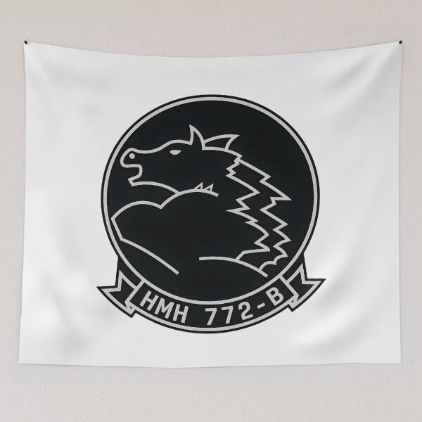 Item preview, USMC HMH-772 Detachment B "Hustlers" Heavy Helicopter Patch designed and sold by CharlieDesings.