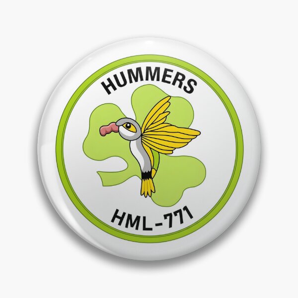 Item preview, USMC HML-771 "Hummers" Light Helicopter Squadron Patch designed and sold by CharlieDesings.