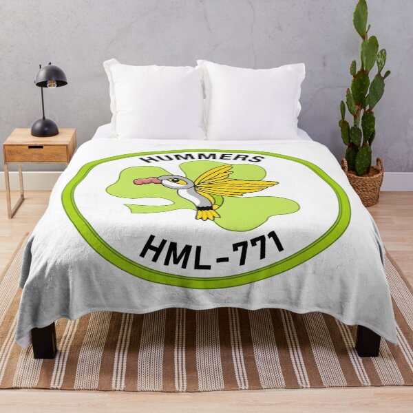 Item preview, USMC HML-771 "Hummers" Light Helicopter Squadron Patch designed and sold by CharlieDesings.